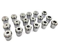 Buyohlic ER Collet Set for CNC Milling & Lathe Tool Holders - Engraving Machine Accessories (ER32 Collet - 18 Pcs (Size: 3/32" - 3/4"))