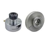 Buyohlic ER32 Eccentric Offset Lathe Chuck,For Wood & Metalworkers~Adjustable Settings, Turn on variety of Axis without Removing Work-piece & W/Casting Back Plate (Mounting Thread (B 1-1/2" x 8 TPI))