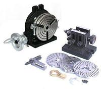 Buyohlic HV6 Rotary Table with Steel Dividing Plates Set & Tailstock with Free Manual (HV6-3 Slots)