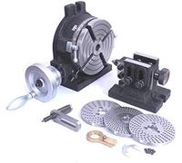 Buyohlic HV6 Rotary Table with Steel Dividing Plates Set & Tailstock with Free Manual (HV6-4 Slots)
