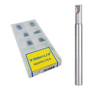 Buyohlic Indexable End Mill 16mm | Shoulder Milling Cutter | APKT11T3 10 Carbide Inserts Free (Diameter 16mm-Ren 200mm-15mm Shank)