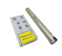 Buyohlic Indexable End Mill 18mm | Shoulder Milling Cutter | 10 Pieces R39011T3 Carbide Insert Free (Diameter 18mm-Ren 200mm-16mm Shank)