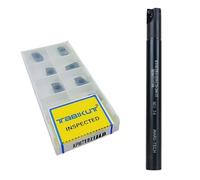 Buyohlic Indexable End Mill 200mm Length | Shoulder Milling Cutter | 10 Pieces BDMT11T3 Carbide Insert Free (Diameter 20mm-Ren 200mm-20mm Shank 2T)