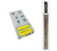 Buyohlic Indexable End Mill 20mm | Shoulder Milling Cutter | 10 Pieces JDMT0702 Carbide Insert Free (Diameter 8mm-Ren 100mm-10mm Shank~1T)