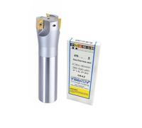 Buyohlic Indexable End Mill 40mm | Shoulder Milling Cutter | APMT1604 10 Carbide Inserts Free (Diameter 40mm-Lens 150mm-32mm Shank)