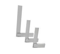 Buyohlic Machinist Try Square DIY General Woodworking clamp Workshop Machine Tools (Set of 3 Size 3'', 4'' & 6'')