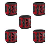 Buyohlic Magnetic Wristband - Holds Nails, Screws with Strong Magnets Tools Handyman, Mechanics, Construction & Home Improvement Gift for dad (Set of 5)