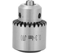 Buyohlic Micro Fine JT0 Taper to mount Drill Chuck with Key 0.3-4mm Manual Feed Control-Avoids Breakage 1/2'' Shank Adapter ((JT0 Drill Chuck))
