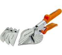 Buyohlic Multi-Angle Miter Shears with Adjustable 45°-135° Cutting Angle - Includes 3 Spare Blades - Ideal for Moulding and Trim