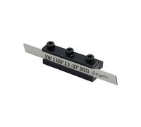 BUYOHLIC Non- Adjustable T-Parting Cut off Holder with Blade for Lathe Machine Tools (Blade 1/16"x 5/16" x 3-1/2"(6 MM Shank))