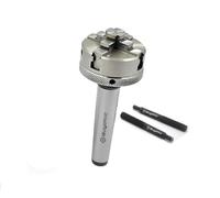 BUYOHLIC Precision Small Chucks Machine Tool Milling (50 MM 4 JAW SELF CENTER W MT1 ARBOR M12 X 1).