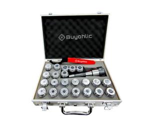 Buyohlic R8 Taper ER32 Collet Set Chuck Kit with 12 PCS Collets set CNC Processing Boring Milling Drilling Silk Attack Sculpture (0.0004'' Accuracy)