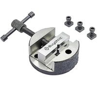Buyohlic Round Vise Vice for 3" & 4" Rotary Table + 3 Fixing Tee Nut-Milling Tool (80mm Vice)
