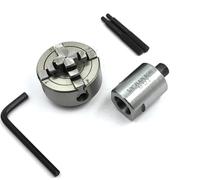 Buyohlic Small Diameter 50mm Chuck With M12 x 1 Thread with 5/8'' Spindle Adapter (50mm 4 Jaw Independent Chuck)