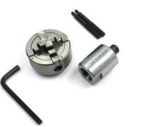 Buyohlic Spindle Adapter Fits V 5/8" Spindle to Threaded Chuck 5/8" Spindle to M14 x 1 Thread with 70 mm 4 Jaw Independent Chuck