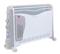 Buystarget 2000W Convector Heater with Turbo Function - 3 Heat Settings, Portable Carry Handle, Adjustable Thermostat & Timer with Fan Setting - White