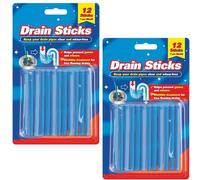 Buystarget 24Pcs Sink Stick Powerful Enzyme Drain Cleaner for Basins, Bathtubs, Bathroom Kitchen - Freshener Deodoriser Prevent Hair Blockage Fat Grease Food Residue Anti Odour