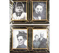 Buystarget 4x Holographic 3D Horror Photo Frames Halloween Lenticular Haunted Picture UK