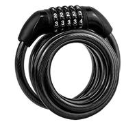 Buystarget 5-Digit Code Bike Lock Heavy Duty Security Cable Chain Combination Mount 1.0M