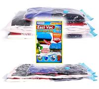 Buystarget 6 Pack Vacuum Storage Bags Large Space Saving Storage Vacuum Bags for Clothes, Bedding, Pillows, Reusable Storage Bags 75x55cm