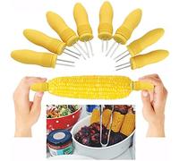 Buystarget 8X Corn Skewers Stainless Steel Sweetcorn On The Cob Holder BBQ Prongs Forks