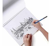 Buystarget Artist Sketch Pad White Premium Cartridge 90gsm Paper Spiral Book Drawing A4