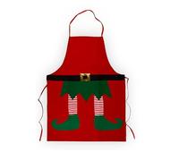 Buystarget Christmas Apron Novelty Festive Chef Elf Xmas Gift Present Dress Up Party Home