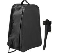 Buystarget Wellington Boot Storage Bag Dual Zippered with Cleaning Brush & Carry Handle Welly Walking Hiking Work Football Wellie Shoe Boot Bag Travel Luggage Carry Case Water & Dust Resistant