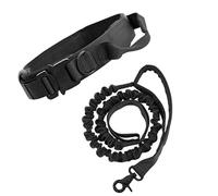 BUYTER Reflective Nylon Tactical Dog Collar Military Adjustable Durable For Large German Shepherd Outdoor Working Training Walking with Leash