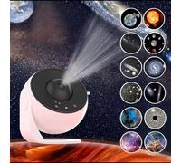BUYTOWORLD Star Projector 13 in 1 Planetarium 360° Rotating Night Light Projector Sky Star with Solar System Moon Nebula Galaxy Cosmonaut Projector for Kids Adults (White)
