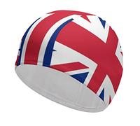 Buytruew British UK Flag Unisex Swim Cap Durable Elastic Bathing Cap Swimming Hat for Long Hair Short Hair