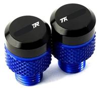 BUYTUS M10*1.25 Aluminum Motorcycle Mirror Hole Plugs Screws Bolts Accessories Compatible with Tracer900 /gt Tracer700 TRACER9/gt Tracer7(Blue)