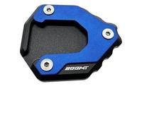 BUYTUS New Motorcycle Accessories CNC Side Stand Pad Plate Kickstand Enlarger Support Extension Compatible with CF&Moto 800MT 800 MT 2021-2022(Blue)