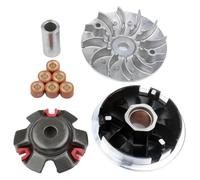BUYTUS Scooter Variator Kit With 18x14mm 12g Racing Roller & Fixed Drive Pulley Compatible With ARN125 F-Act125 Focus125 Matrix125 Zahara125 4-Stroke Engine