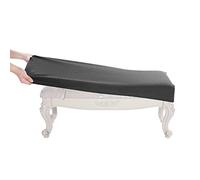 BUYUE Luxury Shoe Bench Cover, (36.5"- 48") L x (13.8"- 18") W Stretch Jacquard Washable Rectangle Long Dining Bench Slipcover (L, Grey)