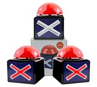 BUYVIKAY Game Answer Buzzer - Game Buzzer with Lights and Sound Trivia Quiz Got Talent Buzzer - Buzzer Buttons for Game Show-Luminous and Sounding Buzzer(3 Pack)