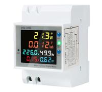 BuyWeek Single Phase Electric Meter, Smart Energy Meter with WIFI Tuya APP Control, Ammeter Voltmeter Watt Power KWH Meter, Home Electricity Usage Monitor, 35mm DIN-Rail, with CT(Color:Built-in ct)