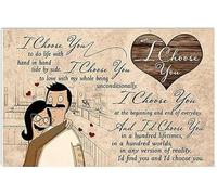 Buywell All You and Me We Got This I Choose You to Do Life with Hand in Hand Side Poster Vintage Metal Sign Plaque Metal Funny Tin Sign Man Cave Bar Bar Club Home Wall Decor 5.5x8inch
