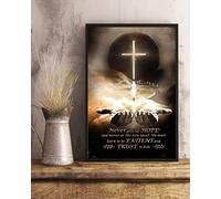 buywell Canvas Print Canvas & Poster | Never Give up Hope Canvas Art - Jesus Canvas,Poster | Wall Art Home Decor Christian Gifts, Wall Art, Religion Canvas art Posters 8x10 inch