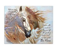 buywell Canvas Print Horse And God Canvas Poster, Someone With So Much Love They Can Lift The Spirit Of A Broken Heat Poster, The Horse Poster, Wall Decor Posters 8x10 inch