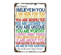 Buywell Classroom Poster Class Decor In This Classroom Inclusion Safe Space Diversity Inclusion Ally Decor Poster Wall Art Tin Sign Decor Metal Sign Poster 8X12 Inches