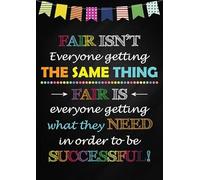 Buywell Fair Isn't Everyone Getting The Same Thing School Counselor Classroom Decor Back to School Vintage Metal Sign Plaque Metal Funny Tin Sign Man Cave Bar Bar Club Home Wall Decor 12x8inch