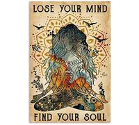 Buywell Yoga Vertical Poster Let That Sht Go Art Deco Bedroom Living Room Office Vintage Home Decor Poster Decor Poster Wall Art Tin Sign Decor Metal Sign Poster 8X12 Inches