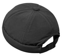 Buywis Mens Quick Dry Docker Cap Brimless Beanie Hats Rolled Cuff Retro Sailor Hat Grey