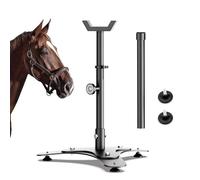 BUYYAH Metal Horse Hoof Stand, Adjustable Height Blacksmith Farrier Hoof Stand with Magnet, Portable Hoof Stand for Horses, Goats, Sheep and Cows
