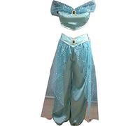 Buzha Cosplay Costume for Aladdin and the magic lamp Jasmine blue