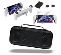 Buziba Hard Shell Carrying Case for PlayStation Portal Console and Accessories Portable Travel Storage Bag with TPU Protective Cover, Screen Protectors, Silicone Joystick Thumb Grip