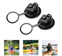 BUZIFU 2 Pcs Air Valve Inflatable Valve Replacement Universal Spiral Boat Air Valve One-way Inflation Replacement Anti-leakage Bungs Boston Screw Valve for Rubber Dinghy Raft Kayak Pool Airbeds,16mm