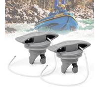 BUZIFU 2pcs Boat Air Valve Plug Dinghy Air Valve Plug for Kayak Inflatable Boat Valve Cover Dust Proof Rubber Dinghy Boat Air Valve Lazy Spa Spiral Air Plugs Replacement
