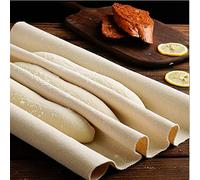 BUZIFU Large Bakers Cloth Professional Proofing Cloth Bakers Couche for Baguette Bread Loaf Dough Made of 100% Pure Cotton Bread Cloche (35.4 X 23.6 Inches)